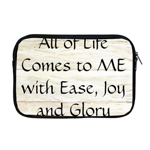 All of Life Come to Me with Ease Joy And Glory 1 Apple MacBook Pro 17  Zipper Case from ArtsNow.com Front