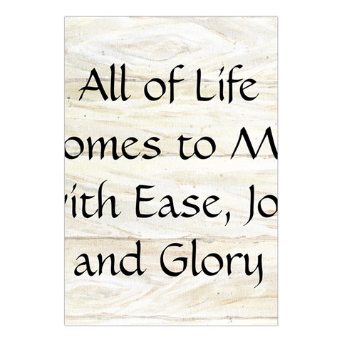 All of Life Come to Me with Ease Joy And Glory 1 Large Tapestry from ArtsNow.com Front