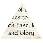 All of Life Come to Me with Ease Joy And Glory 1 Wooden Puzzle Triangle
