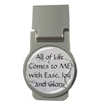 All of Life Come to Me with Ease Joy And Glory 2 Money Clips (Round) 