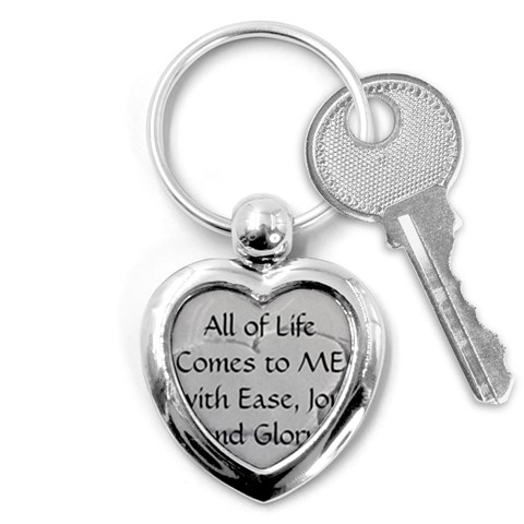 All of Life Come to Me with Ease Joy And Glory 2 Key Chain (Heart) from ArtsNow.com Front