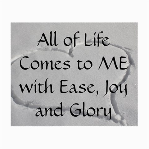All of Life Come to Me with Ease Joy And Glory 2 Small Glasses Cloth from ArtsNow.com Front
