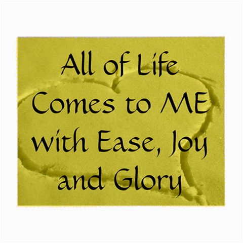 All of Life Come to Me with Ease Joy And Glory 2 Small Glasses Cloth from ArtsNow.com Front