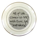 All of Life Come to Me with Ease Joy And Glory 2 Porcelain Plates