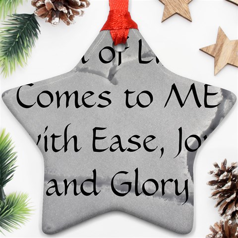 All of Life Come to Me with Ease Joy And Glory 2 Star Ornament (Two Sides) from ArtsNow.com Front