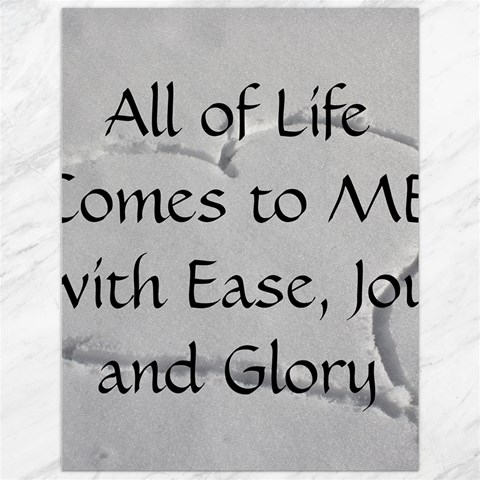 All of Life Come to Me with Ease Joy And Glory 2 Canvas 12  x 16  from ArtsNow.com 11.86 x15.41  Canvas - 1