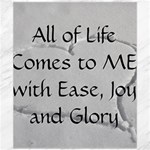 All of Life Come to Me with Ease Joy And Glory 2 Canvas 20  x 24 