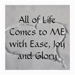 All of Life Come to Me with Ease Joy And Glory 2 Medium Glasses Cloth