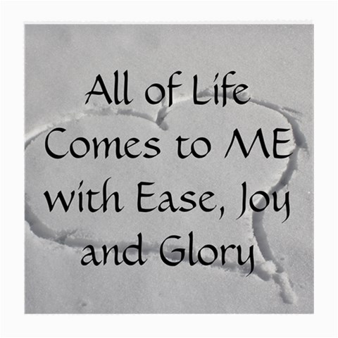 All of Life Come to Me with Ease Joy And Glory 2 Medium Glasses Cloth (2 Sides) from ArtsNow.com Back