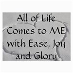 All of Life Come to Me with Ease Joy And Glory 2 Large Glasses Cloth (2 Sides)