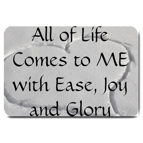 All of Life Come to Me with Ease Joy And Glory 2 Large Doormat  from ArtsNow.com 30 x20  Door Mat