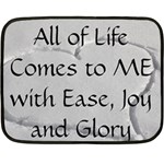 All of Life Come to Me with Ease Joy And Glory 2 Fleece Blanket (Mini)