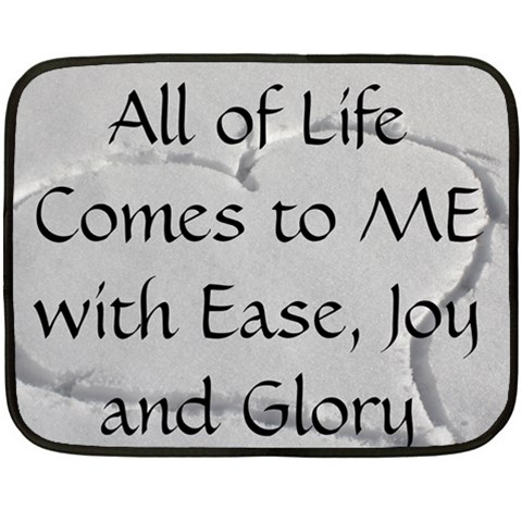 All of Life Come to Me with Ease Joy And Glory 2 Double Sided Fleece Blanket (Mini)  from ArtsNow.com 35 x27  Blanket Front