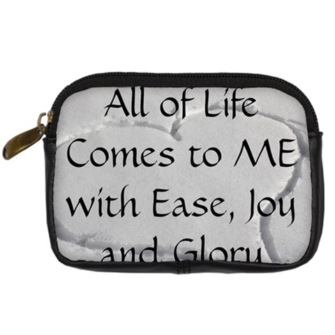 All of Life Come to Me with Ease Joy And Glory 2 Digital Camera Leather Case from ArtsNow.com Front