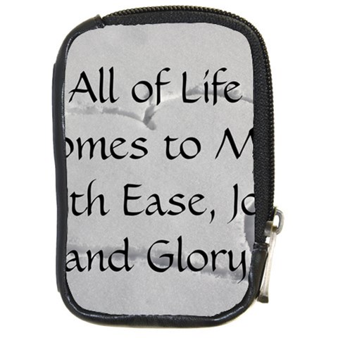 All of Life Come to Me with Ease Joy And Glory 2 Compact Camera Leather Case from ArtsNow.com Front