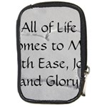 All of Life Come to Me with Ease Joy And Glory 2 Compact Camera Leather Case