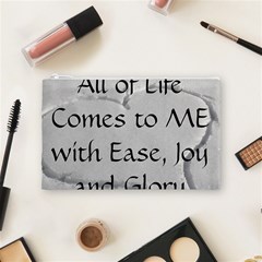 All of Life Come to Me with Ease Joy And Glory 2 Cosmetic Bag (Medium) from ArtsNow.com Front