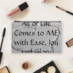 All of Life Come to Me with Ease Joy And Glory 2 Cosmetic Bag (Medium) from ArtsNow.com Front