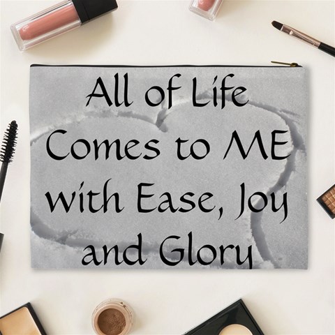 All of Life Come to Me with Ease Joy And Glory 2 Cosmetic Bag (XL) from ArtsNow.com Back
