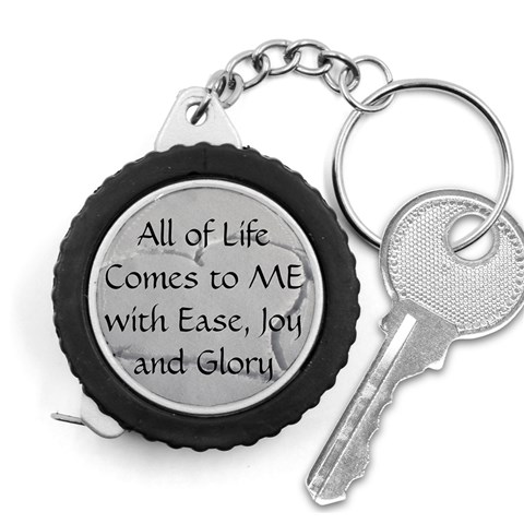 All of Life Come to Me with Ease Joy And Glory 2 Measuring Tape from ArtsNow.com Front