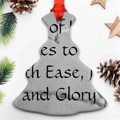 All of Life Come to Me with Ease Joy And Glory 2 Christmas Tree Ornament (Two Sides) from ArtsNow.com Back