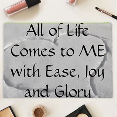 All of Life Come to Me with Ease Joy And Glory 2 Cosmetic Bag (XXL) from ArtsNow.com Back
