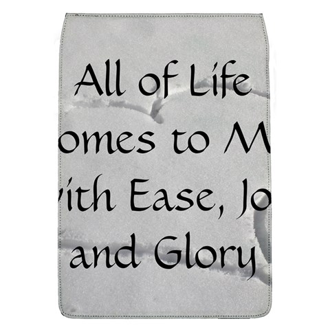 All of Life Come to Me with Ease Joy And Glory 2 Removable Flap Cover (L) from ArtsNow.com Front