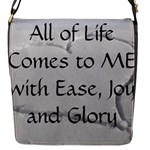 All of Life Come to Me with Ease Joy And Glory 2 Flap Closure Messenger Bag (S)