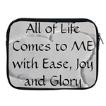All of Life Come to Me with Ease Joy And Glory 2 Apple iPad 2/3/4 Zipper Cases
