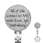 All of Life Come to Me with Ease Joy And Glory 2 Stainless Steel Nurses Watch