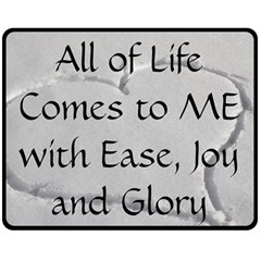 All of Life Come to Me with Ease Joy And Glory 2 Double Sided Fleece Blanket (Medium)  from ArtsNow.com 58.8 x47.4  Blanket Back