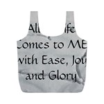 All of Life Come to Me with Ease Joy And Glory 2 Full Print Recycle Bag (M)
