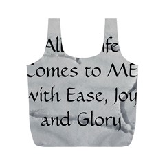 All of Life Come to Me with Ease Joy And Glory 2 Full Print Recycle Bag (M) from ArtsNow.com Back