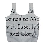 All of Life Come to Me with Ease Joy And Glory 2 Full Print Recycle Bag (L)