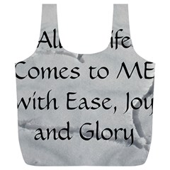 All of Life Come to Me with Ease Joy And Glory 2 Full Print Recycle Bag (XL) from ArtsNow.com Front