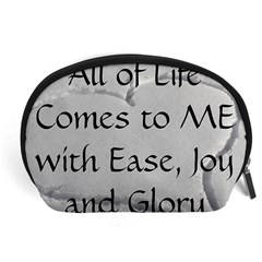 All of Life Come to Me with Ease Joy And Glory 2 Accessory Pouch (Large) from ArtsNow.com Front
