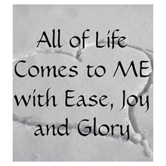 All of Life Come to Me with Ease Joy And Glory 2 Drawstring Pouch (Medium) from ArtsNow.com Back