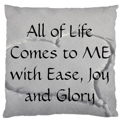 All of Life Come to Me with Ease Joy And Glory 2 Standard Flano Cushion Case (Two Sides) from ArtsNow.com Back