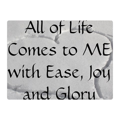 All of Life Come to Me with Ease Joy And Glory 2 Double Sided Flano Blanket (Mini)  from ArtsNow.com 35 x27  Blanket Front