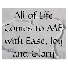 All of Life Come to Me with Ease Joy And Glory 2 Double Sided Flano Blanket (Medium)  from ArtsNow.com 60 x50  Blanket Front