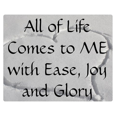 All of Life Come to Me with Ease Joy And Glory 2 Double Sided Flano Blanket (Medium)  from ArtsNow.com 60 x50  Blanket Back