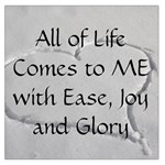 All of Life Come to Me with Ease Joy And Glory 2 Large Satin Scarf (Square)