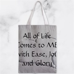 All of Life Come to Me with Ease Joy And Glory 2 Zipper Classic Tote Bag from ArtsNow.com Back