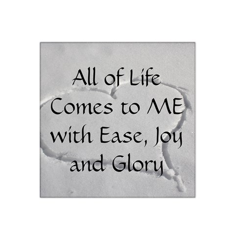 All of Life Come to Me with Ease Joy And Glory 2 Satin Bandana Scarf from ArtsNow.com Front