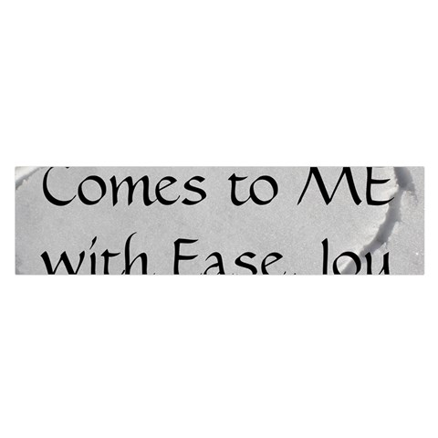 All of Life Come to Me with Ease Joy And Glory 2 Satin Scarf (Oblong) from ArtsNow.com Front
