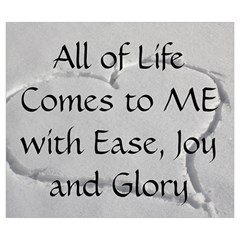 All of Life Come to Me with Ease Joy And Glory 2 Zipper Large Tote Bag from ArtsNow.com Front