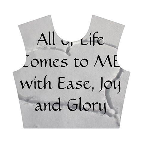 All of Life Come to Me with Ease Joy And Glory 2 Cotton Crop Top from ArtsNow.com Front