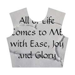 All of Life Come to Me with Ease Joy And Glory 2 Cotton Crop Top from ArtsNow.com Front