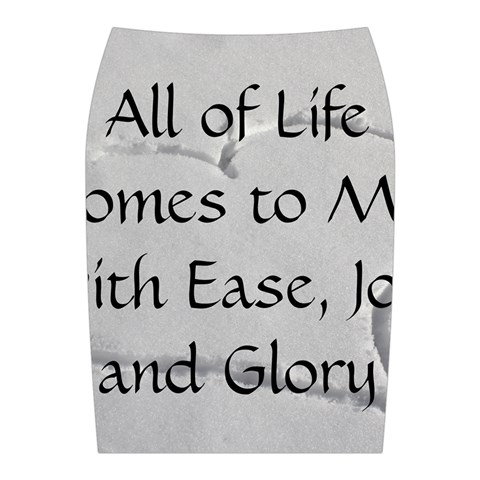 All of Life Come to Me with Ease Joy And Glory 2 Midi Wrap Pencil Skirt from ArtsNow.com Back