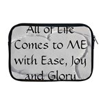 All of Life Come to Me with Ease Joy And Glory 2 Apple MacBook Pro 17  Zipper Case